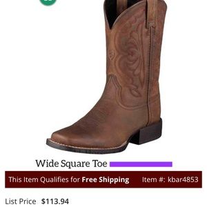 Boys Ariat Cowboy Boots